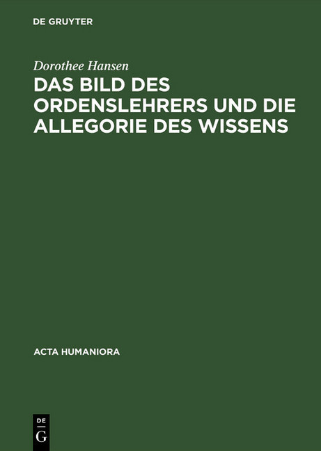Das Bild des Ordenslehrers und die Allegorie des Wissens main product photo