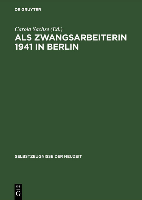 Als Zwangsarbeiterin 1941 in Berlin main product photo