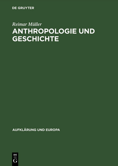 Anthropologie und Geschichte main product photo