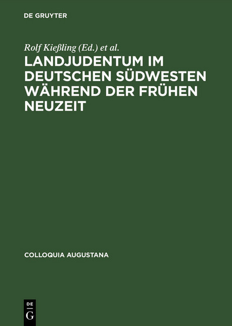 Landjudentum im deutschen Südwesten während der Frühen Neuzeit main product photo