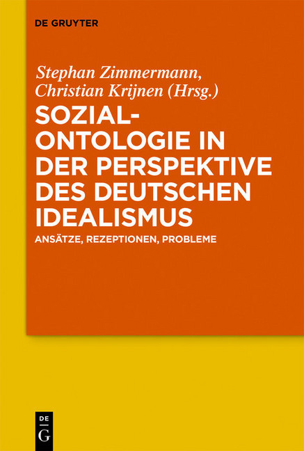 Sozialontologie in der Perspektive des deutschen Idealismus main product photo