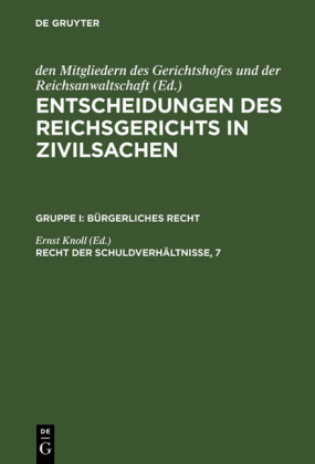Recht der Schuldverhältnisse, 7