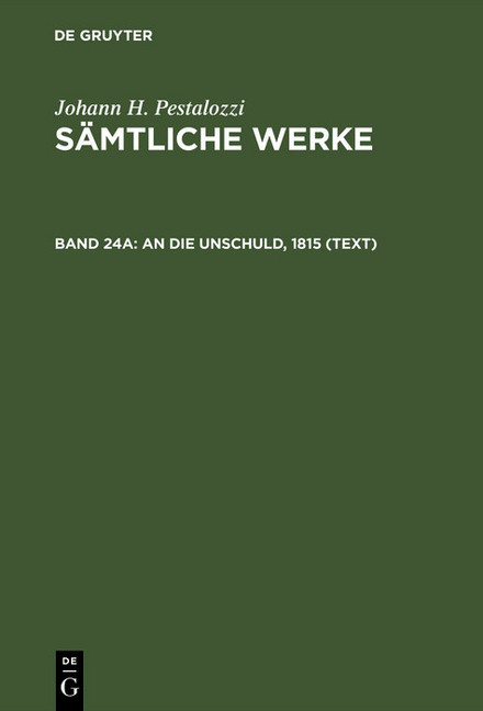 An die Unschuld, 1815 (Text) main product photo