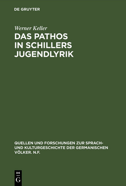 Das Pathos in Schillers Jugendlyrik main product photo