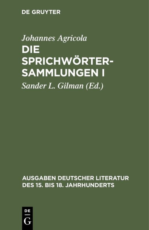 Die Sprichwörtersammlungen I/II main product photo