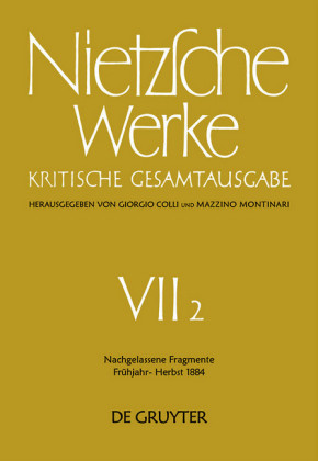 Nachgelassene Fragmente Frühjahr - Herbst 1884