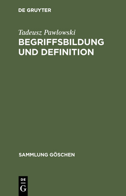 Begriffsbildung und Definition main product photo