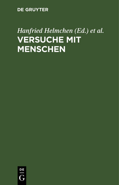 Versuche mit Menschen main product photo