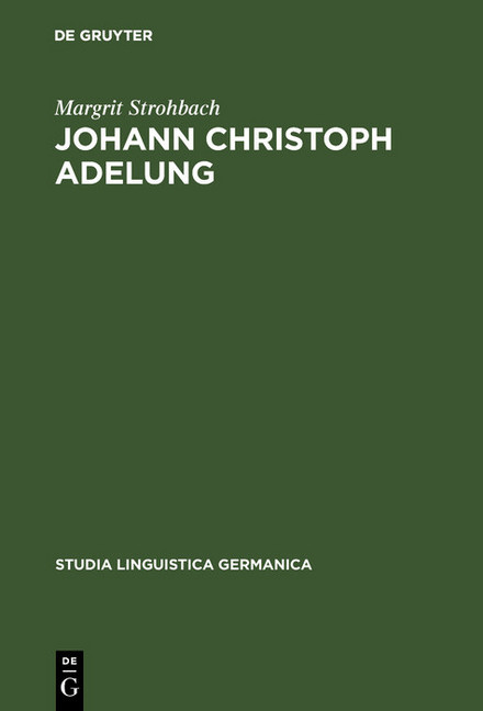 Johann Christoph Adelung main product photo