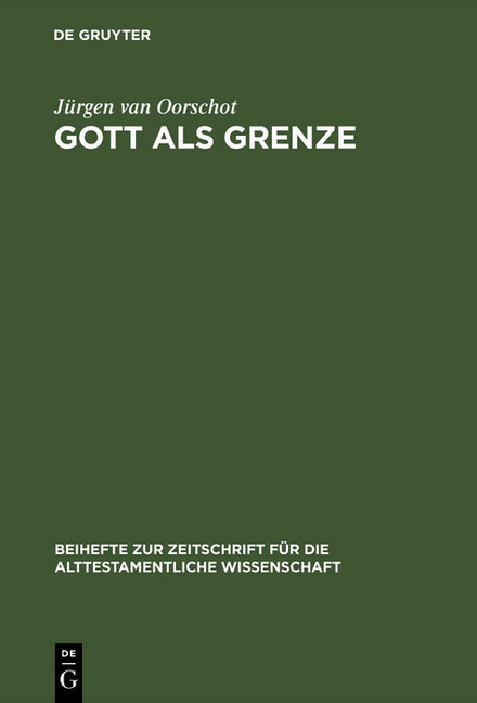 Gott als Grenze main product photo