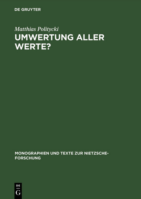 Umwertung aller Werte? main product photo