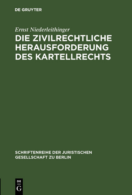 Die zivilrechtliche Herausforderung des Kartellrechts main product photo