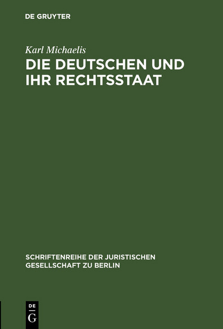 Die Deutschen und ihr Rechtsstaat main product photo