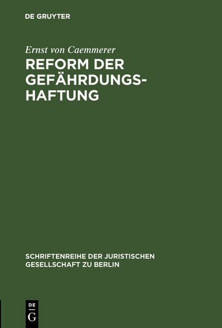 Reform der Gefährdungshaftung main product photo