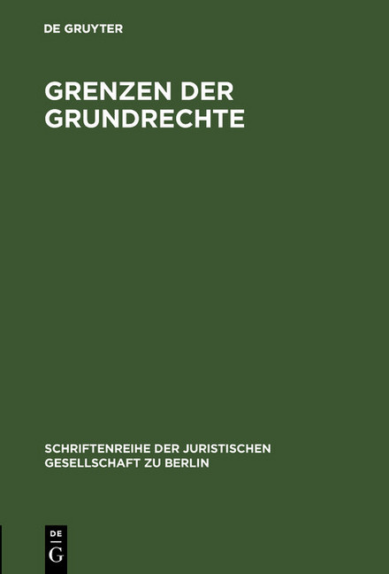 Grenzen der Grundrechte main product photo