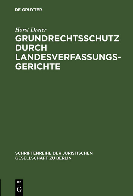 Grundrechtsschutz durch Landesverfassungsgerichte main product photo