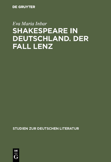 Shakespeare in Deutschland. Der Fall Lenz main product photo