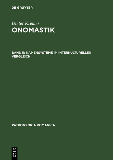 Namensysteme im interkulturellen Vergleich main product photo