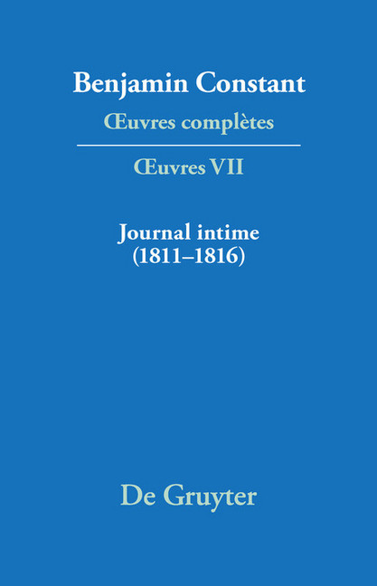 Journal intime (1811-1816). Carnet. Livres de dépenses main product photo