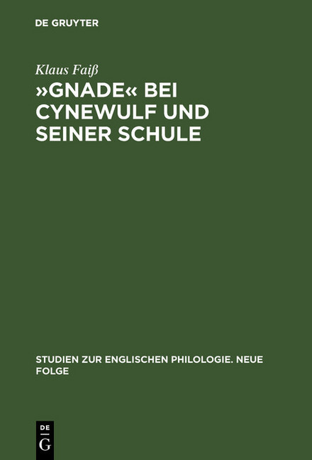 "Gnade" bei Cynewulf und seiner Schule main product photo