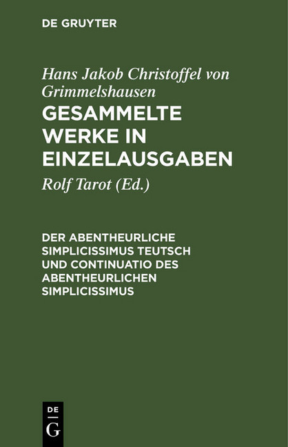Der Abentheurliche Simplicissimus Teutsch und Continuatio des abentheurlichen Simplicissimus main product photo