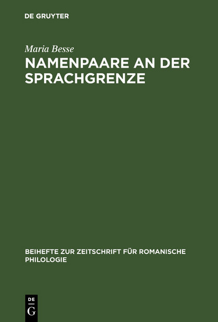 Namenpaare an der Sprachgrenze main product photo