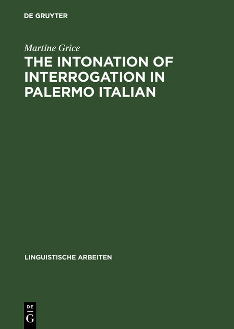 The Intonation of Interrogation in Palermo Italian main product photo
