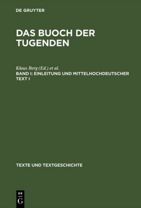 Einleitung und mittelhochdeutscher Text I