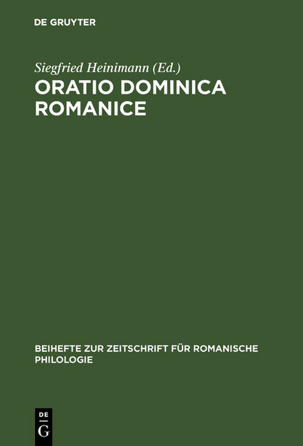 Oratio Dominica Romanice main product photo