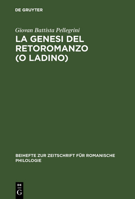 La genesi del retoromanzo (o ladino) main product photo