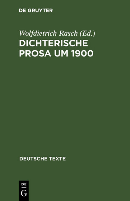 Dichterische Prosa um 1900 main product photo
