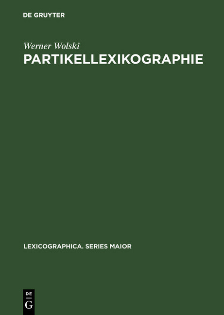 Partikellexikographie main product photo