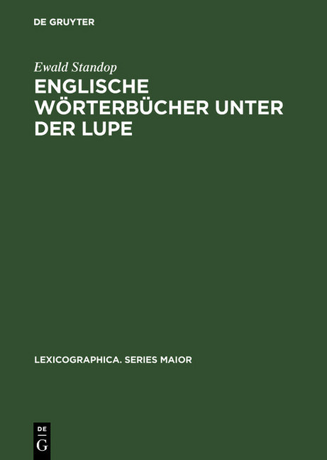 Englische Wörterbücher unter der Lupe main product photo