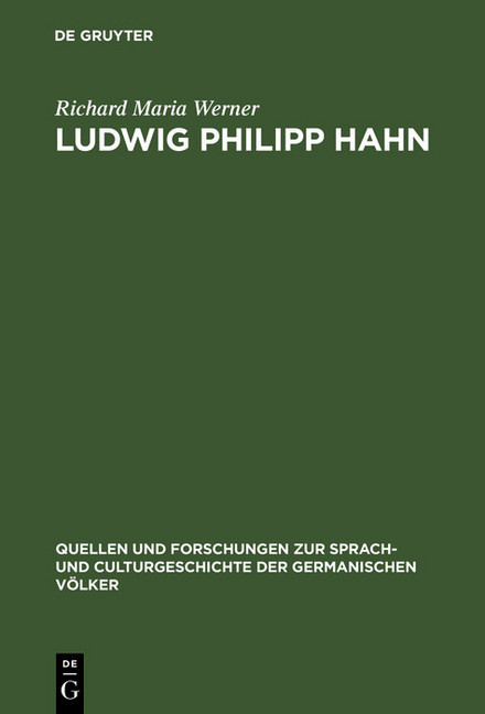 Ludwig Philipp Hahn main product photo