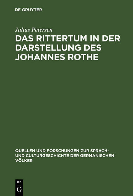 Das Rittertum in der Darstellung des Johannes Rothe main product photo
