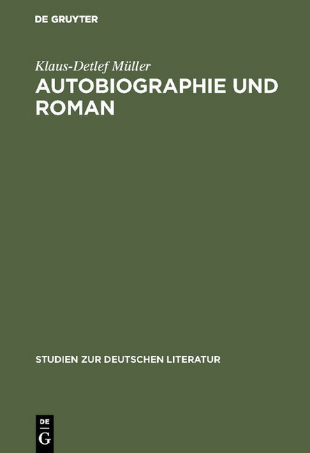 Autobiographie und Roman main product photo