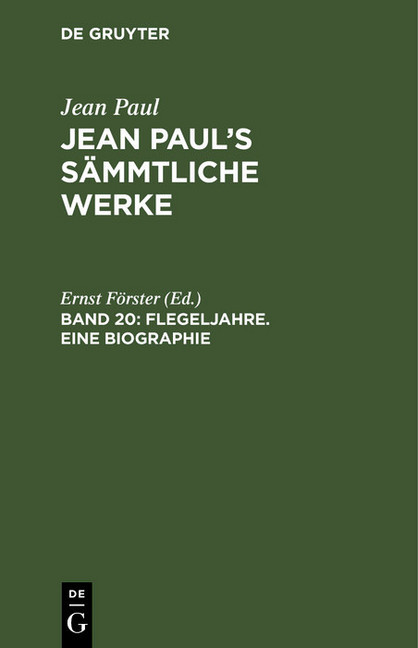 Flegeljahre. Eine Biographie main product photo