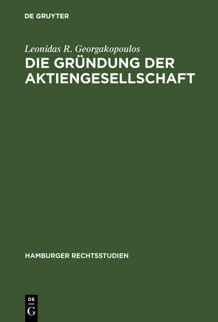 Die Gründung der Aktiengesellschaft main product photo