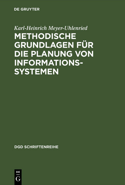 Methodische Grundlagen für die Planung von Informationssystemen main product photo