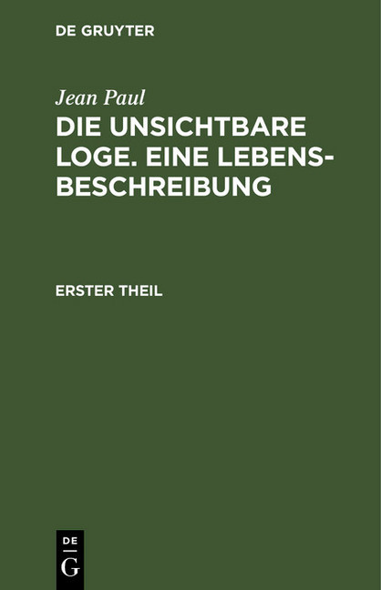 Die unsichtbare Loge. Eine Lebensbeschreibung main product photo