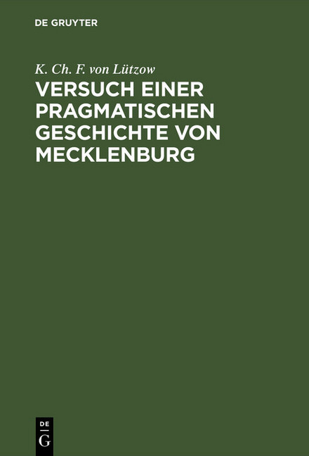 Versuch einer pragmatischen Geschichte von Mecklenburg main product photo