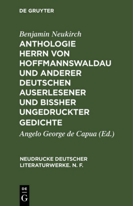 Anthologie Herrn von Hoffmannswaldau und anderer Deutschen auserlesener und bißher ungedruckter Gedichte