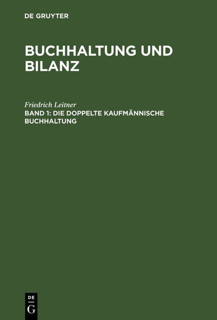 Die doppelte kaufmännische Buchhaltung main product photo