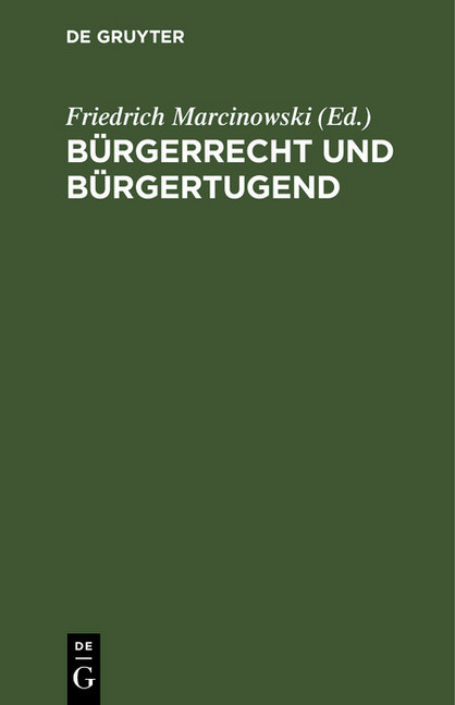 Bürgerrecht und Bürgertugend main product photo