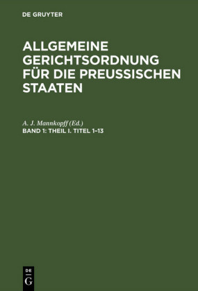 Theil I. Titel 1-13