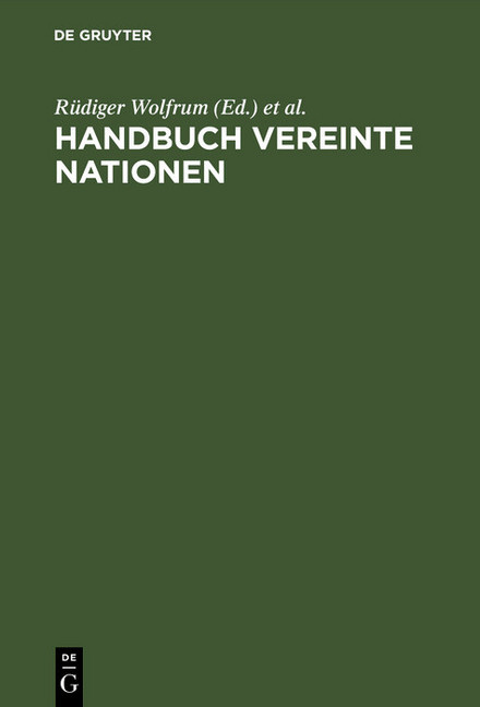 Handbuch Vereinte Nationen main product photo