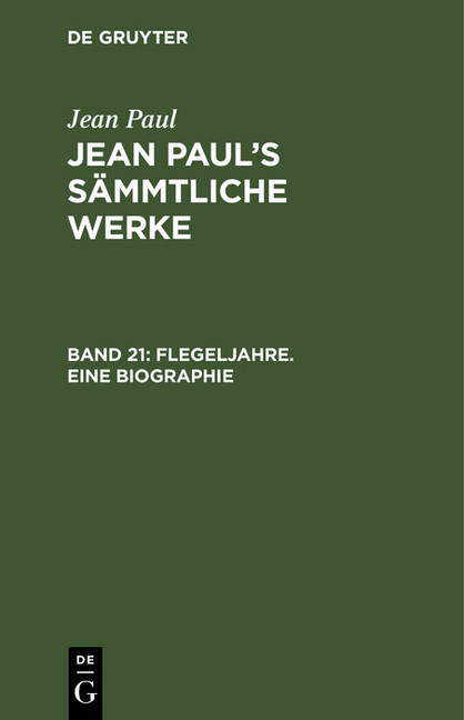 Flegeljahre. Eine Biographie main product photo