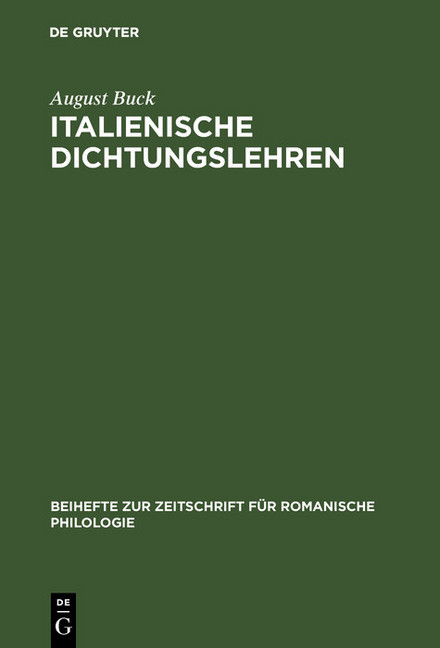 Italienische Dichtungslehren main product photo