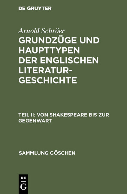 Von Shakespeare bis zur Gegenwart main product photo