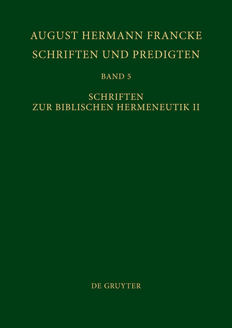 Schriften zur Biblischen Hermeneutik II main product photo
